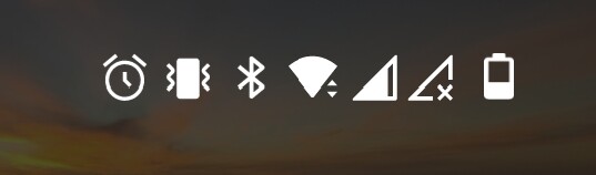 A screenshot of my phone's mobile reception, showing one full bar for O2 and the second one which used be Telekom, now crossed out