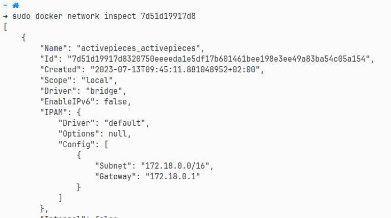 A screenshot showing the output of 